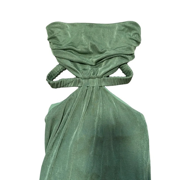 Revolve Not Yours To Keep Arielle Strapless Midi Dress - Sage Green, Size XS - Picture 5 of 10